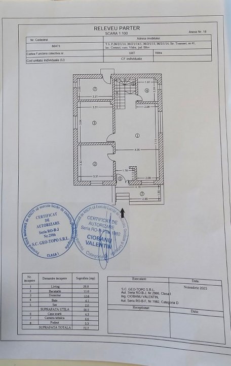 BERCENI – MACULUI, CASA 112 MP UTILI, LOT 320 MP!
