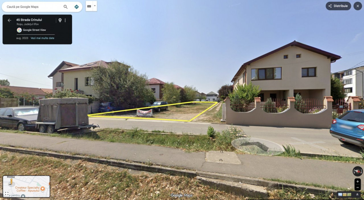 Teren pentru dezvoltare imobiliara Apeductului- Crinului