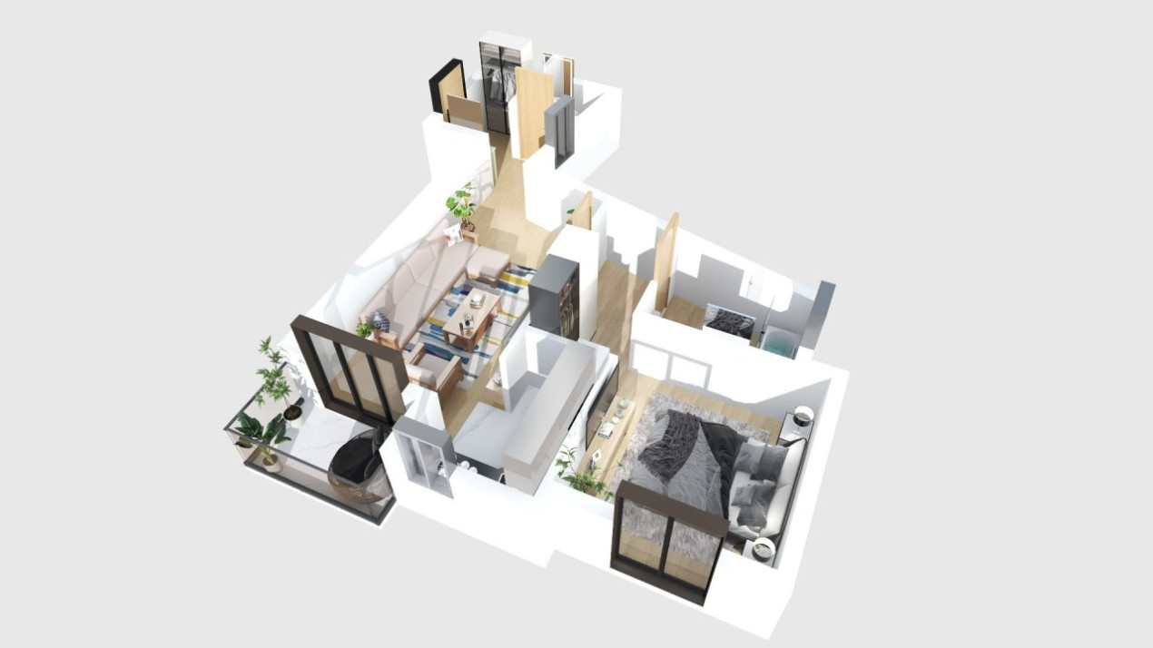 Mosilor Boutique II, apartament cu 2 camere, 2 bai. Discount special *