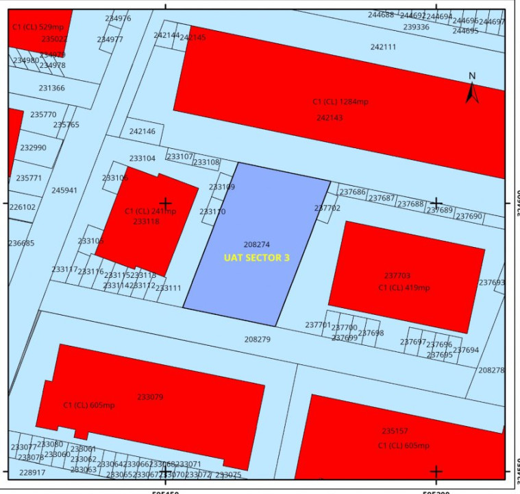 Teren intravilan 580 mp | Sector 3 | Deschidere 17 m