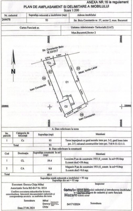Teren 93 mp | lângă Lacul Tei | Casă demolabilă | Sector 2