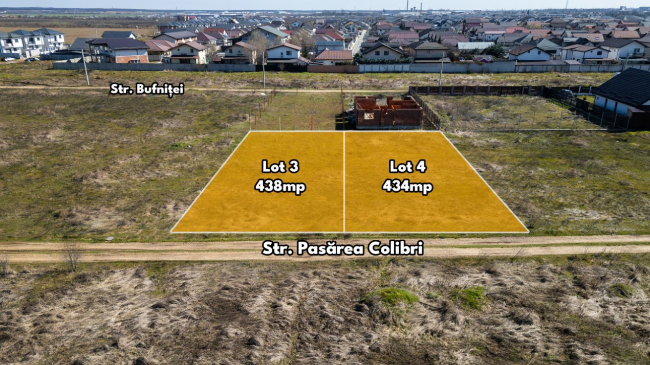 PANTELIMON - TINERETULUI, TEREN 406 MP, FRONT 14 M!