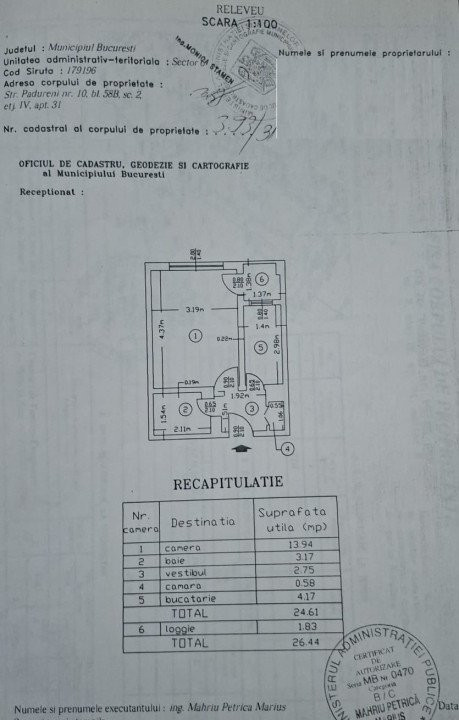 Garsoniera Crangasi - str. Padureni