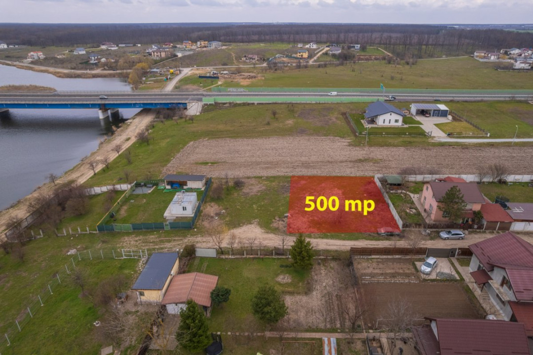 BRANESTI - VADU ANEI, TEREN 500 MP, FRONT STRADAL 22 MP!