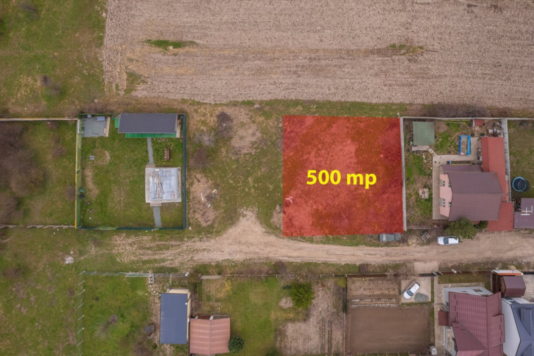 BRANESTI - VADU ANEI, TEREN 500 MP, FRONT STRADAL 22 MP!