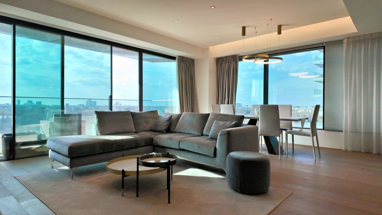 One Mircea Eliade - Floreasca | 4 Rooms + Terrace Open View | Lemon Design