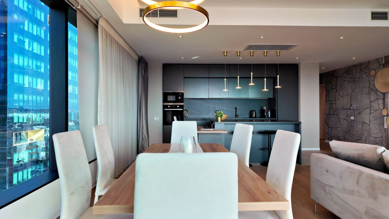 One Mircea Eliade - Floreasca | 4 Rooms + Terrace Open View | Lemon Design