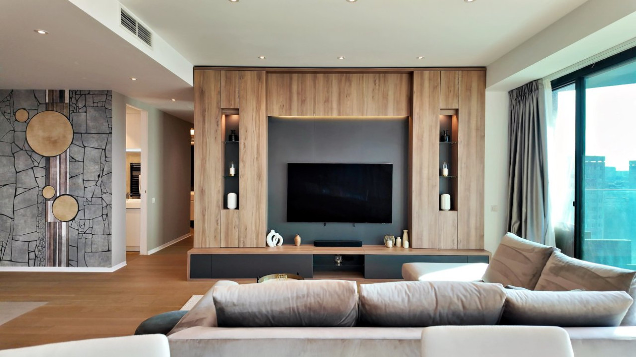 One Mircea Eliade - Floreasca | 4 Rooms + Terrace Open View | Lemon Design