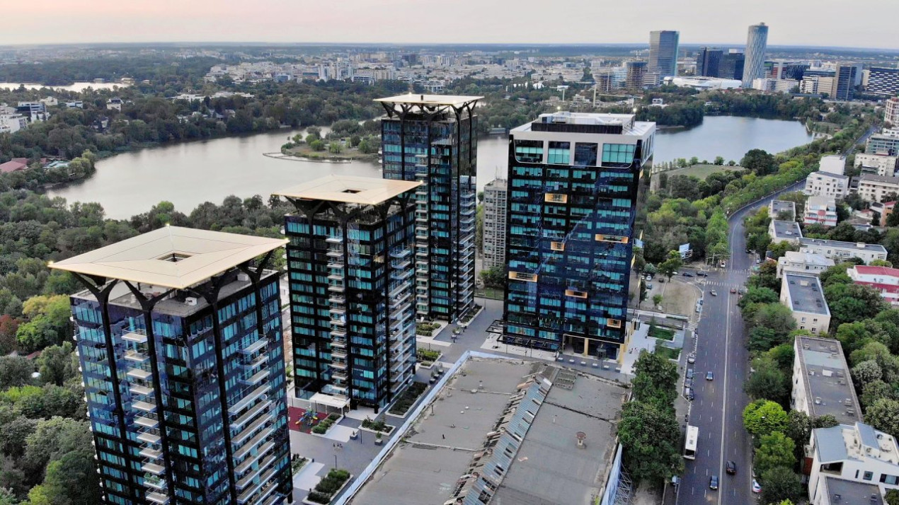 One Mircea Eliade - Floreasca | 4 Rooms + Terrace Open View | Lemon Design