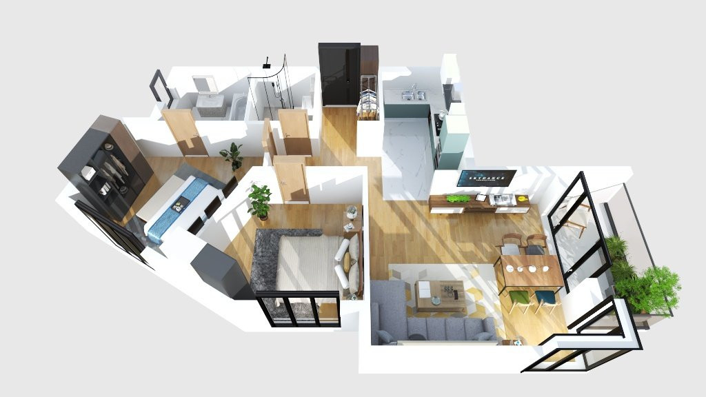 Ultracentral Dacia-Mosilor 3 camere, terasa