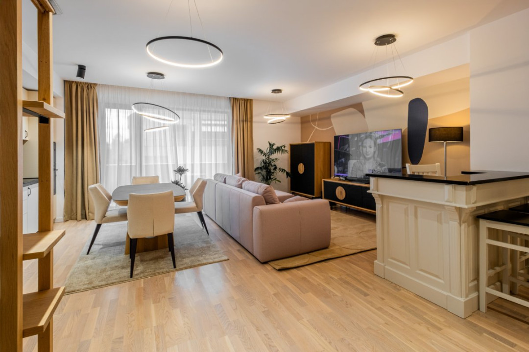 Impecabil! 4 cam mobilate modern & lux, 123mp, prima inchiriere!
