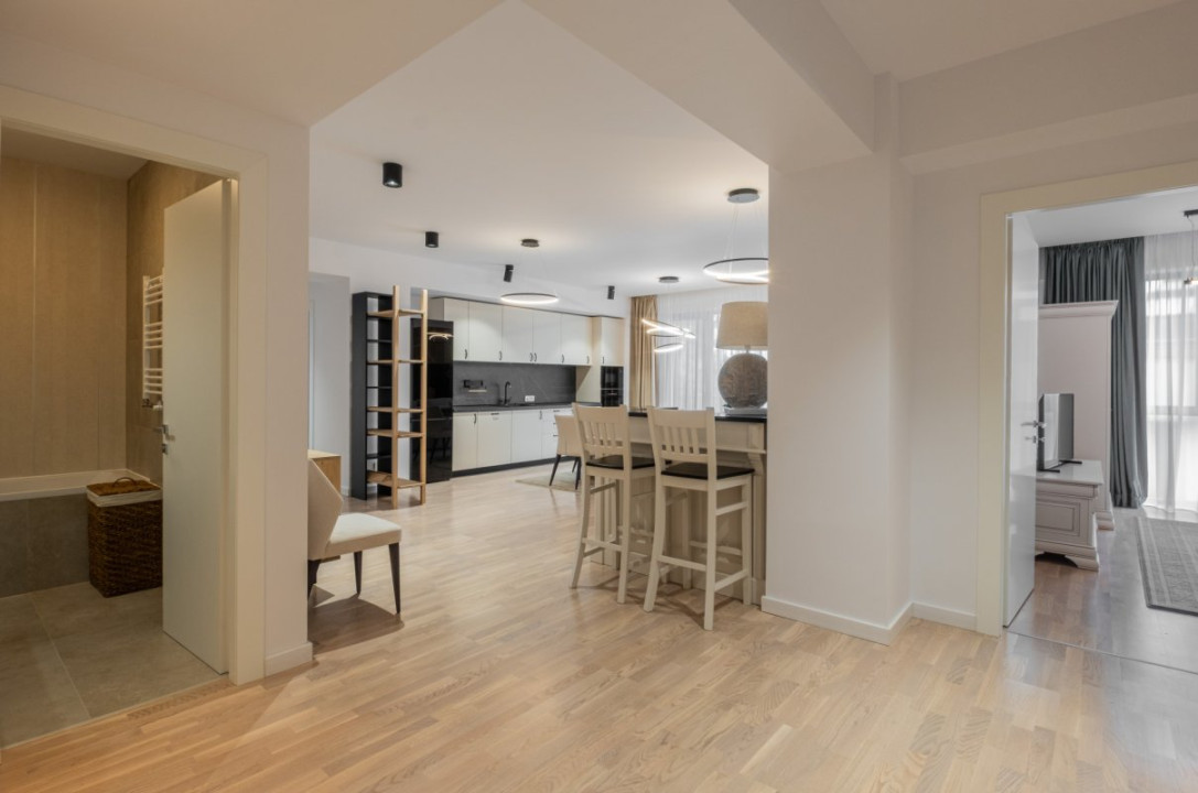 Impecabil! 4 cam mobilate modern & lux, 123mp, prima inchiriere!
