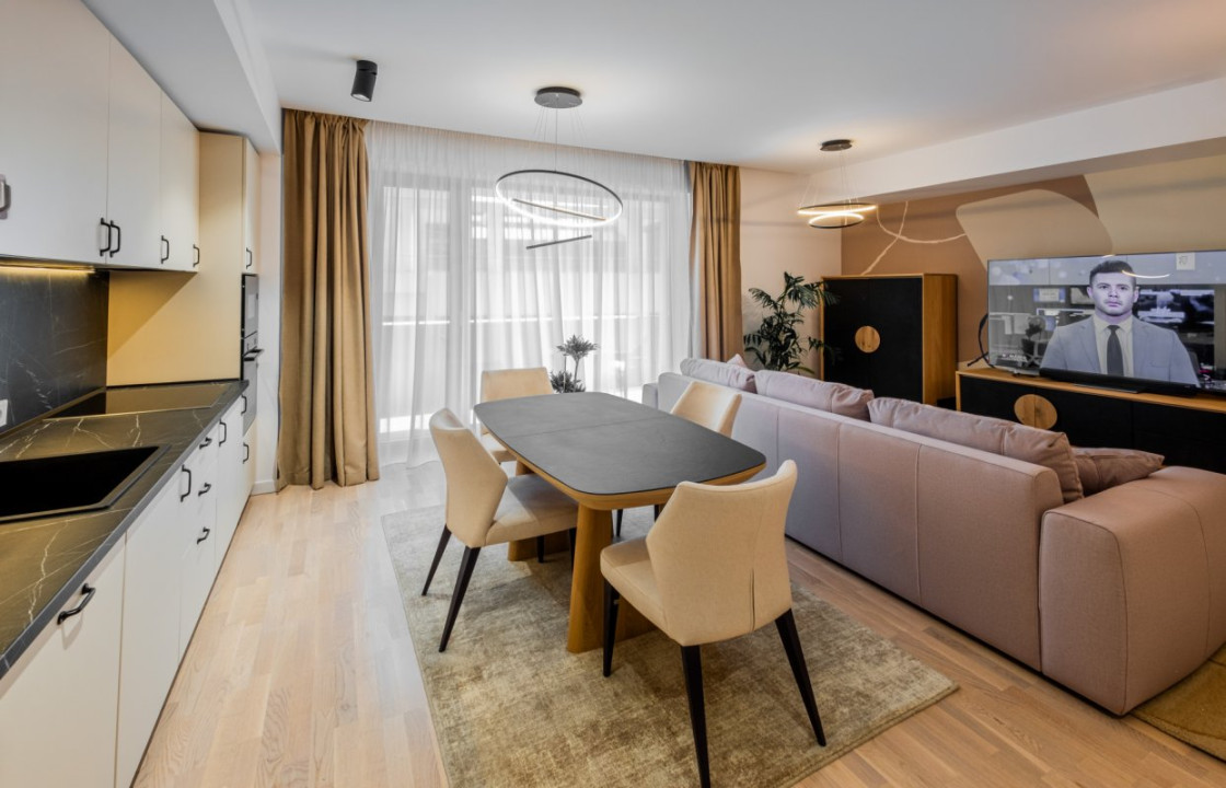 Impecabil! 4 cam mobilate modern & lux, 123mp, prima inchiriere!