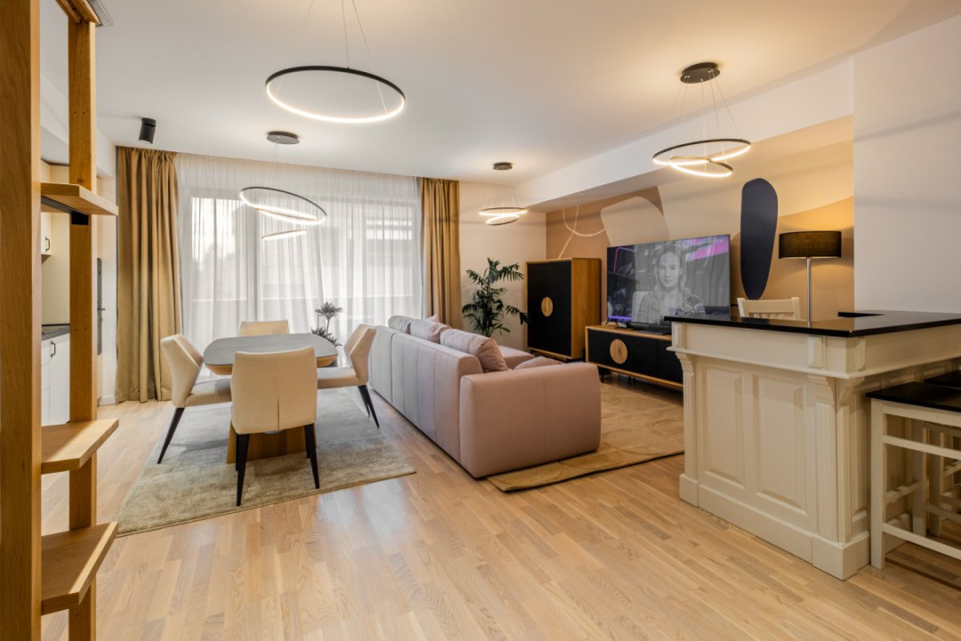 Impecabil! 4 cam mobilate modern & lux, 123mp, prima inchiriere!