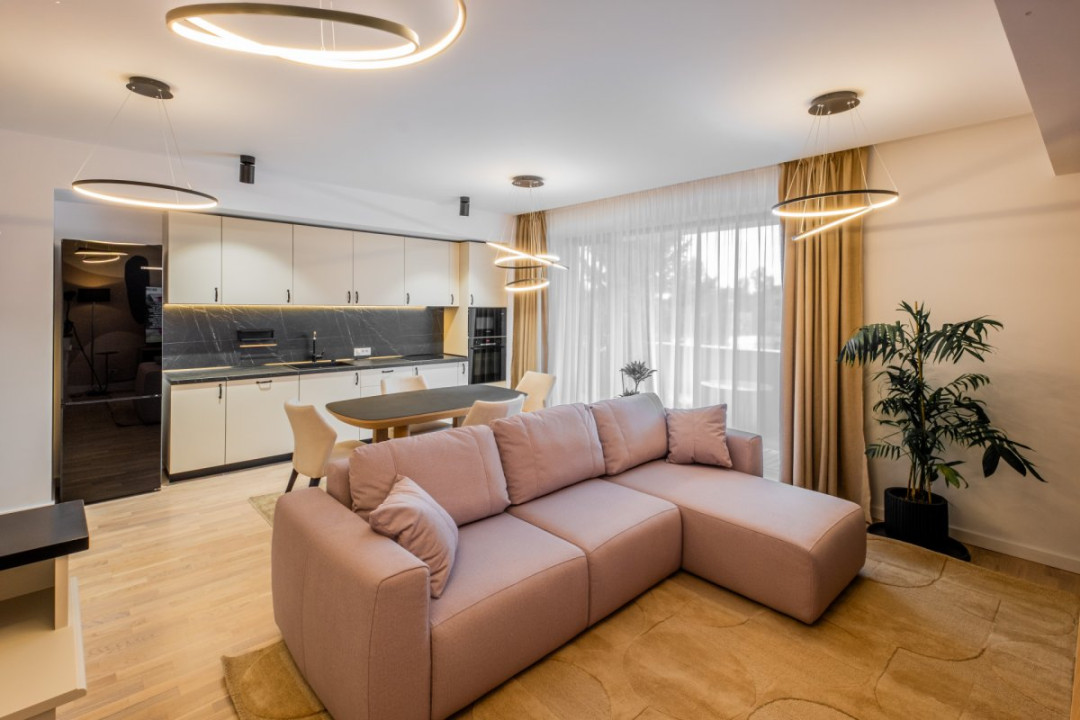 Impecabil! 4 cam mobilate modern & lux, 123mp, prima inchiriere!
