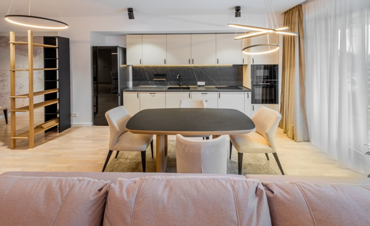 Impecabil! 4 cam mobilate modern & lux, 123mp, prima inchiriere!