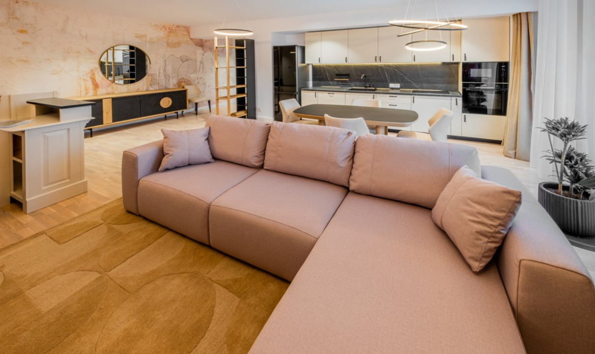 Impecabil! 4 cam mobilate modern & lux, 123mp, prima inchiriere!