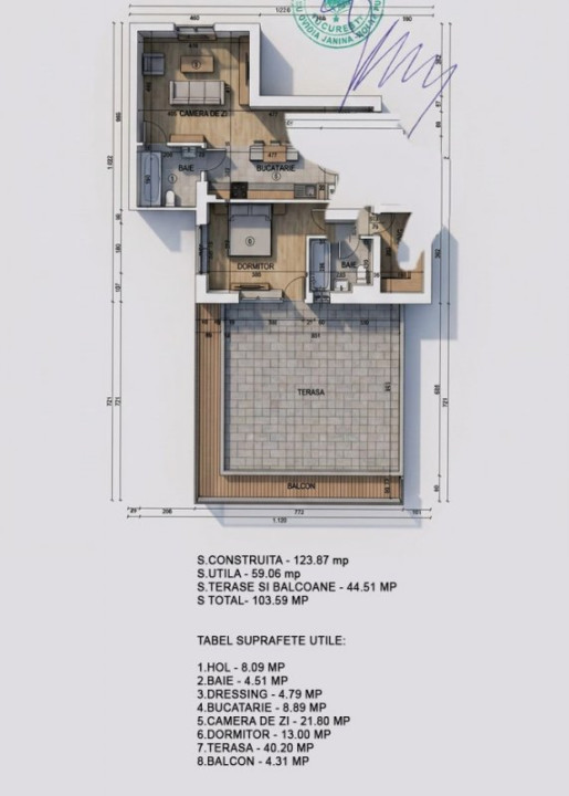 2 camere, bloc nou High Garden East, terasă generoasa 40 mp, 