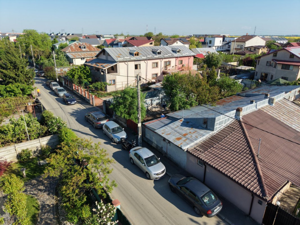 Popești Leordeni, teren 203mp cu casă demolabila/renovabila, singur curte