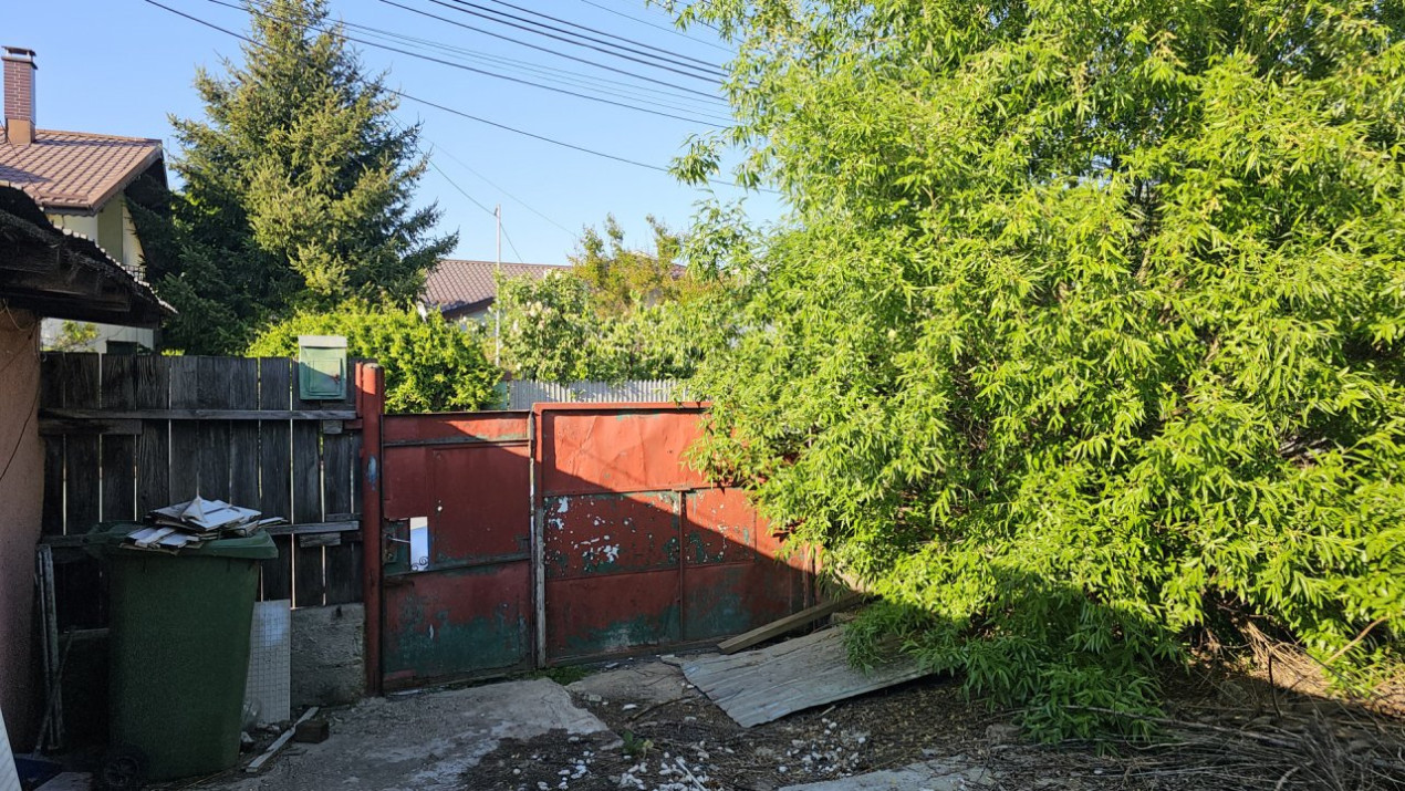 Popești Leordeni, casă demolabila/renovabila 3cam, singur curte 203mp