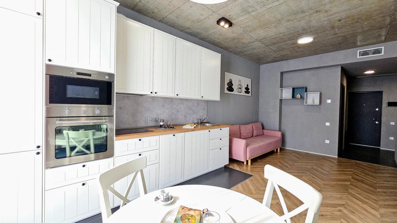 Vedere la pădure, apartament 3 camere, în LOFT Mogoșoaia, Loc parcare inclus