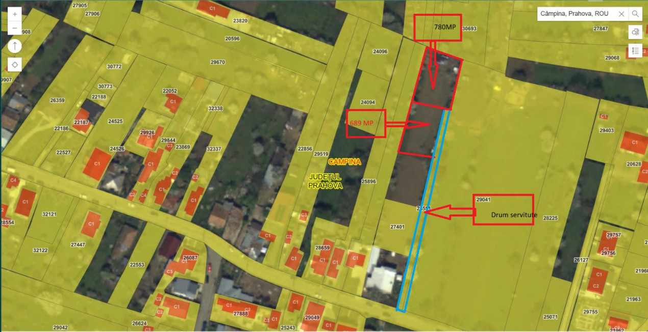 Câmpina – Teren intravilan 1560 mp