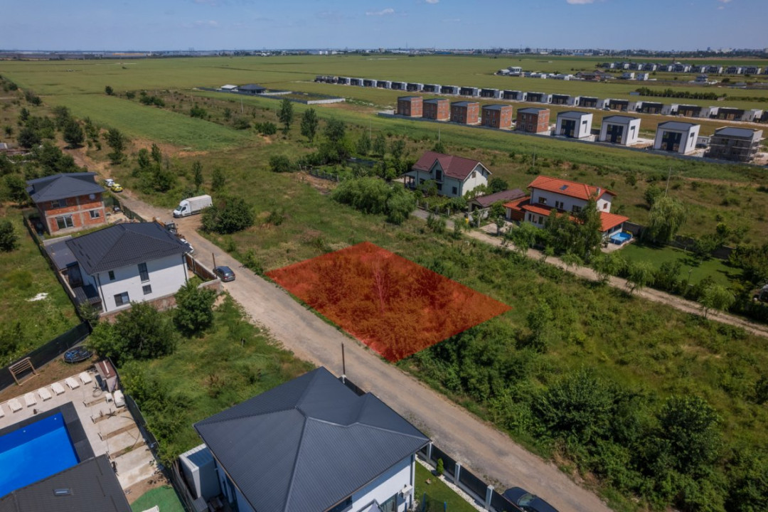 DOMNESTI - FORTULUI, TEREN CONSTRUCTII 407 MP, FRONT 26 M !