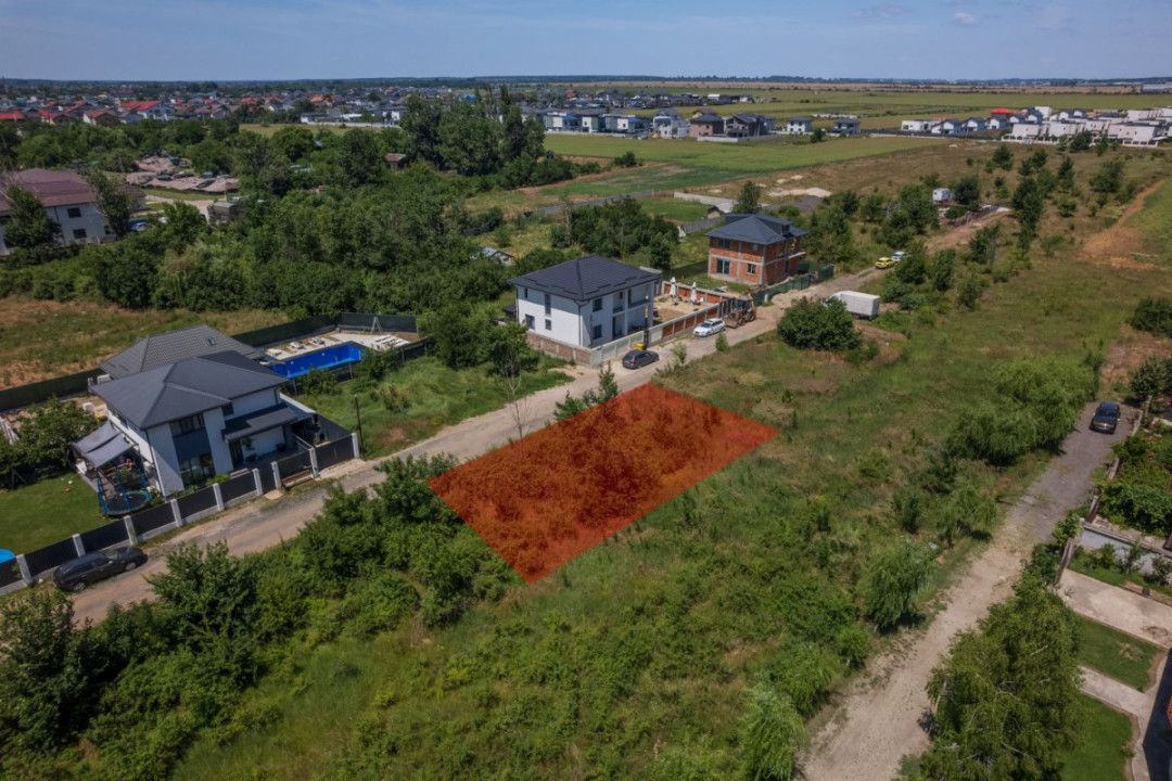 DOMNESTI - FORTULUI, TEREN CONSTRUCTII 407 MP, FRONT 26 M !