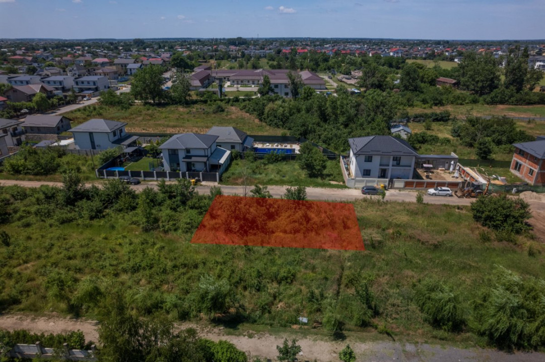 DOMNESTI - FORTULUI, TEREN CONSTRUCTII 407 MP, FRONT 26 M !