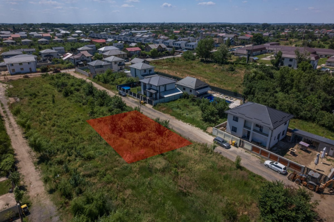 DOMNESTI - FORTULUI, TEREN CONSTRUCTII 407 MP, FRONT 26 M !