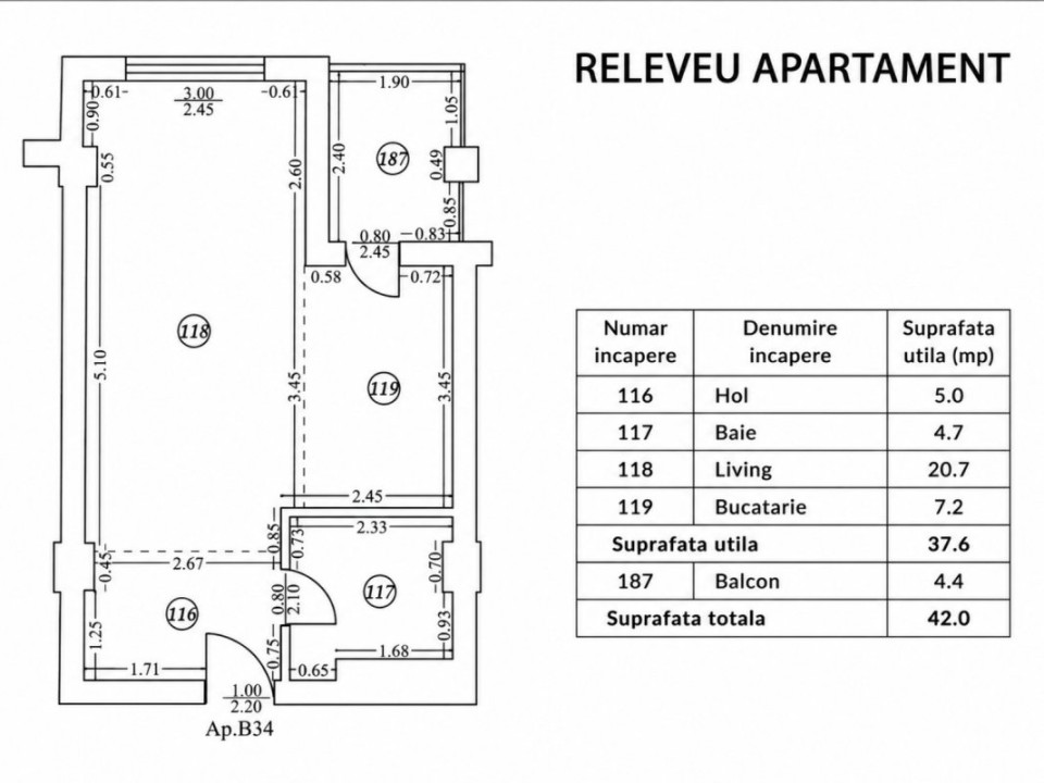 Studio My Place Pipera | Prima Închiriere | Mobilat și Utilat