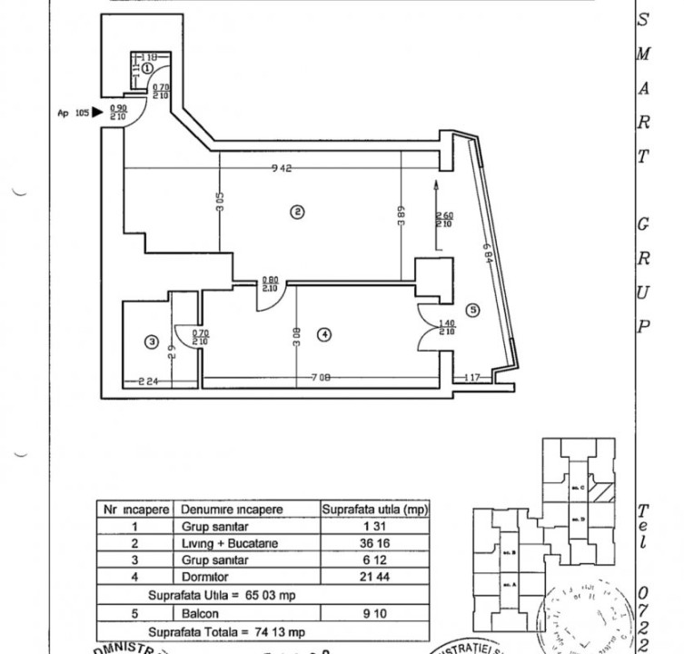 Apartament 2 camere PREMIUM | Terasa | 2 bai | UpGround | 0% Comision 