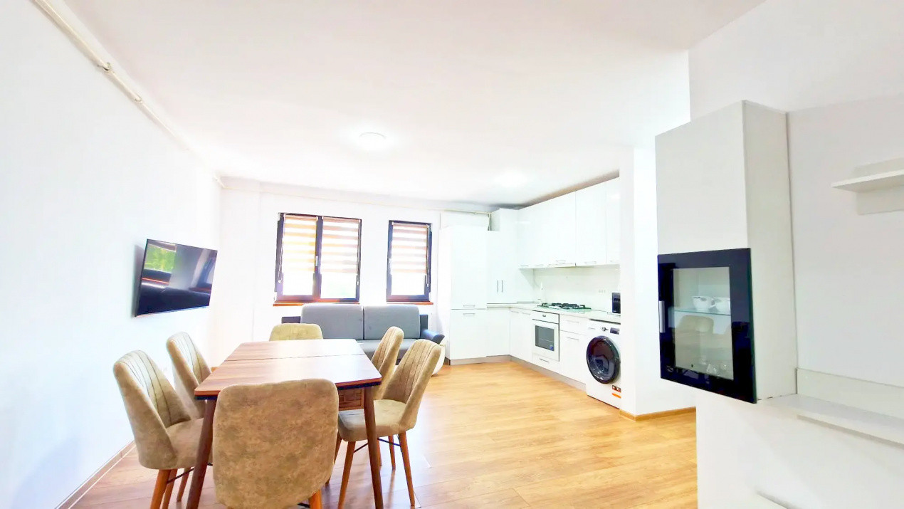 Apartament 3 camere, mobilat si utilat cu parcare