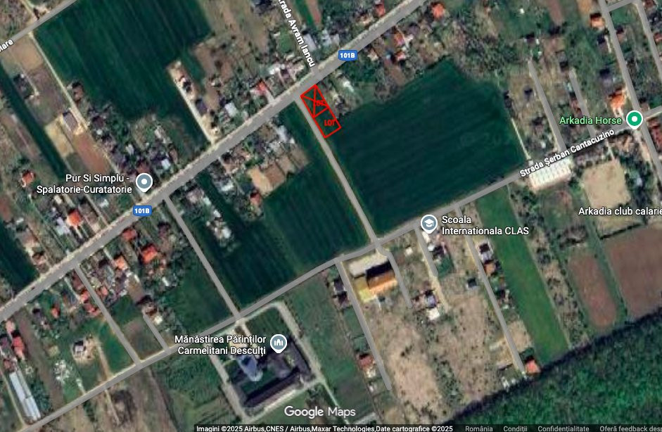 Teren de 785mp, 34m deschidere, aproape de strada principală Ciofliceni!