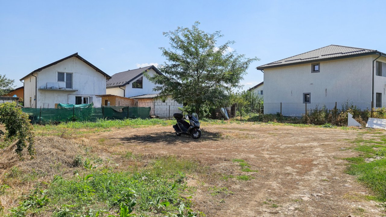 Curte 530mp între case, semistradal, Bragadiru, str Dunarii