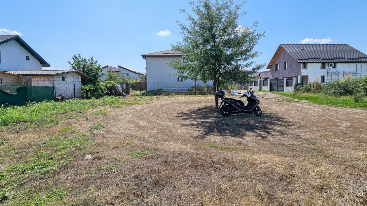 Curte 530mp între case, semistradal, Bragadiru, str Dunarii