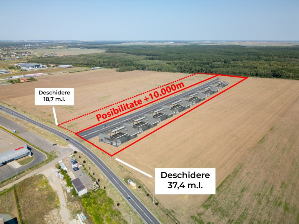 Teren Vanzare Intravilan Branesti investitie Zona Industriala Makita