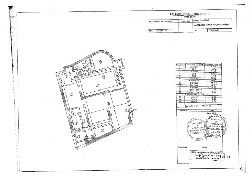 Vila de vanzare in centrul Constantei S+P+2+M ideala pentru investitie