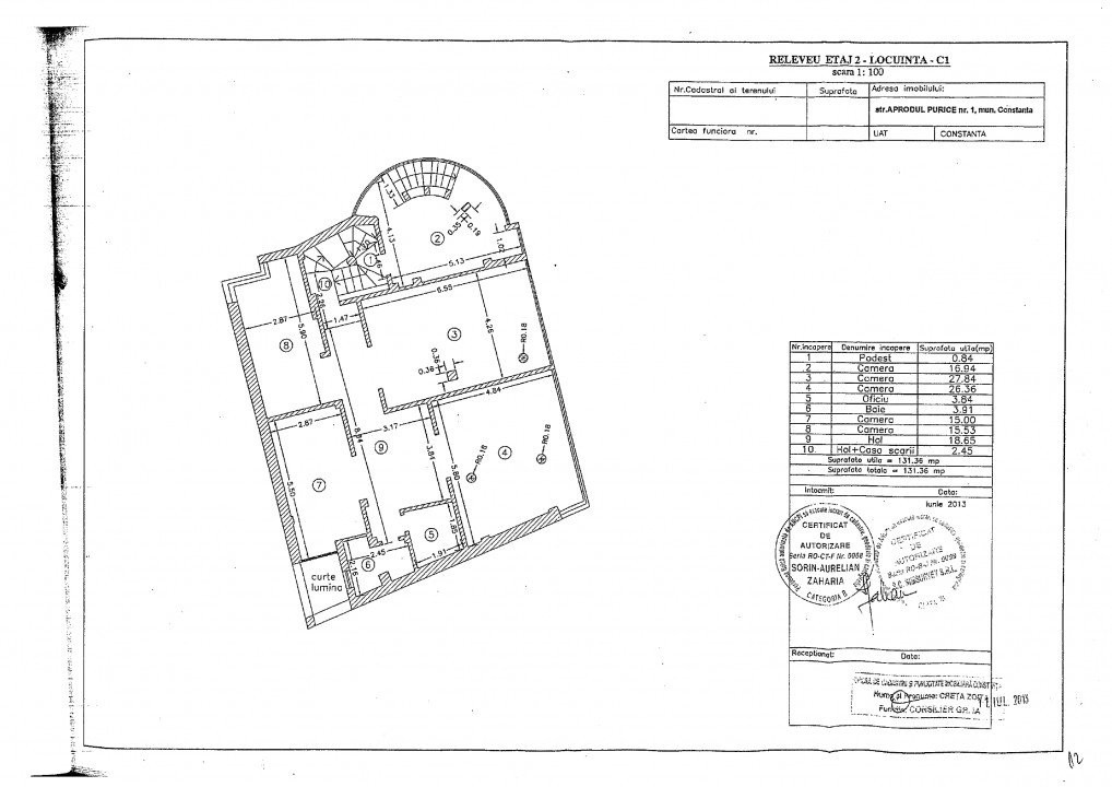 Vila de vanzare in centrul Constantei S+P+2+M ideala pentru investitie