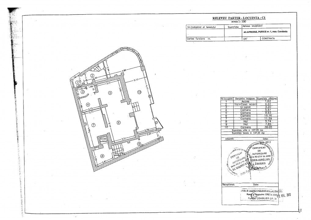 Vila de vanzare in centrul Constantei S+P+2+M ideala pentru investitie